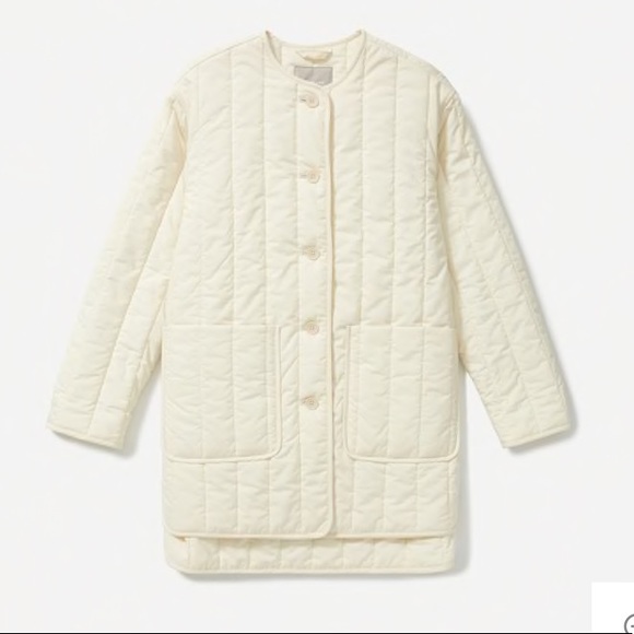 Everlane Jackets & Blazers - Everlane Cotton Quilted Jacket Ivory L